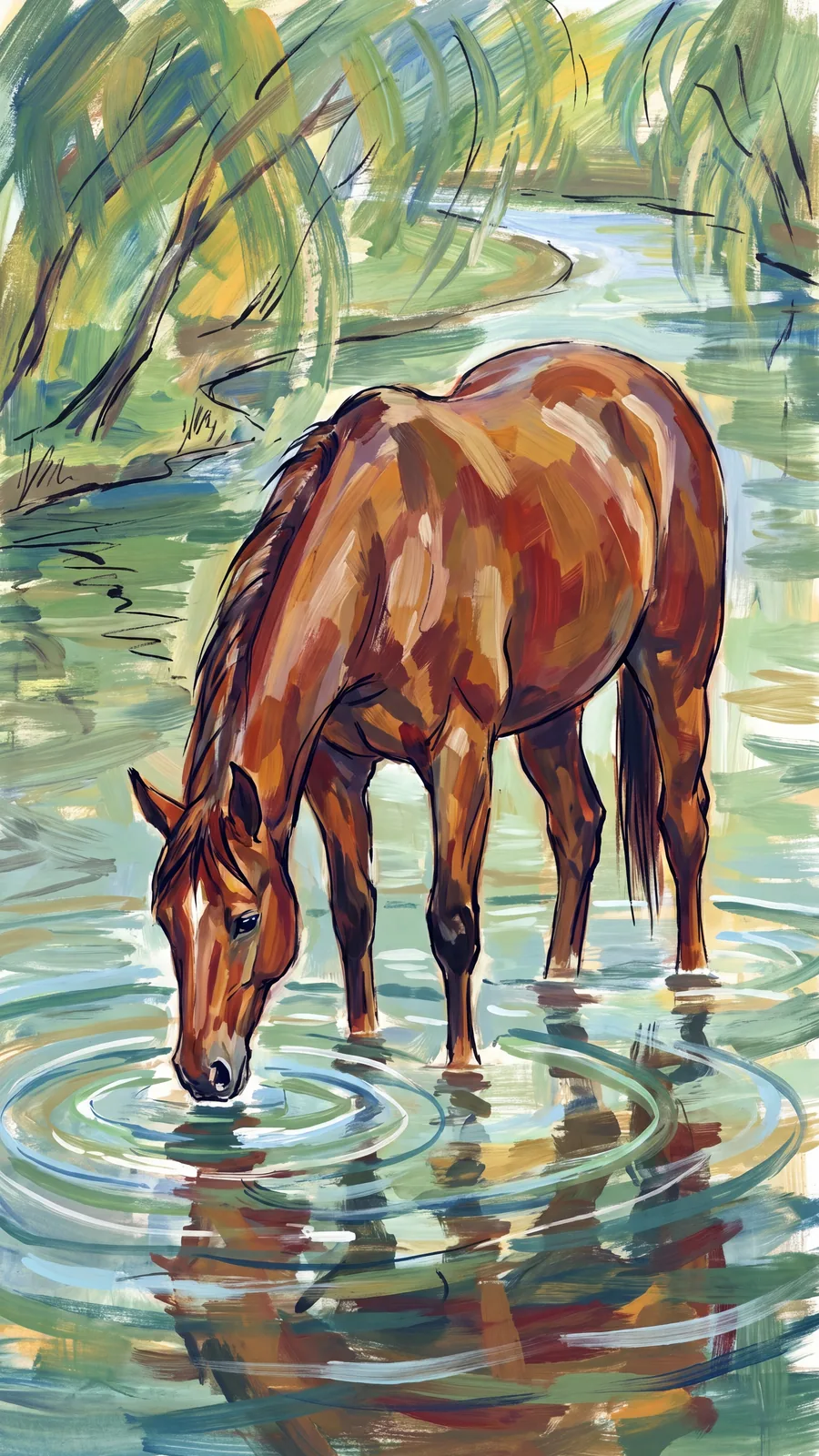 Drinking at the River